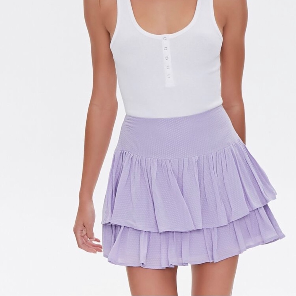 F21 Lavender Mini Skirt